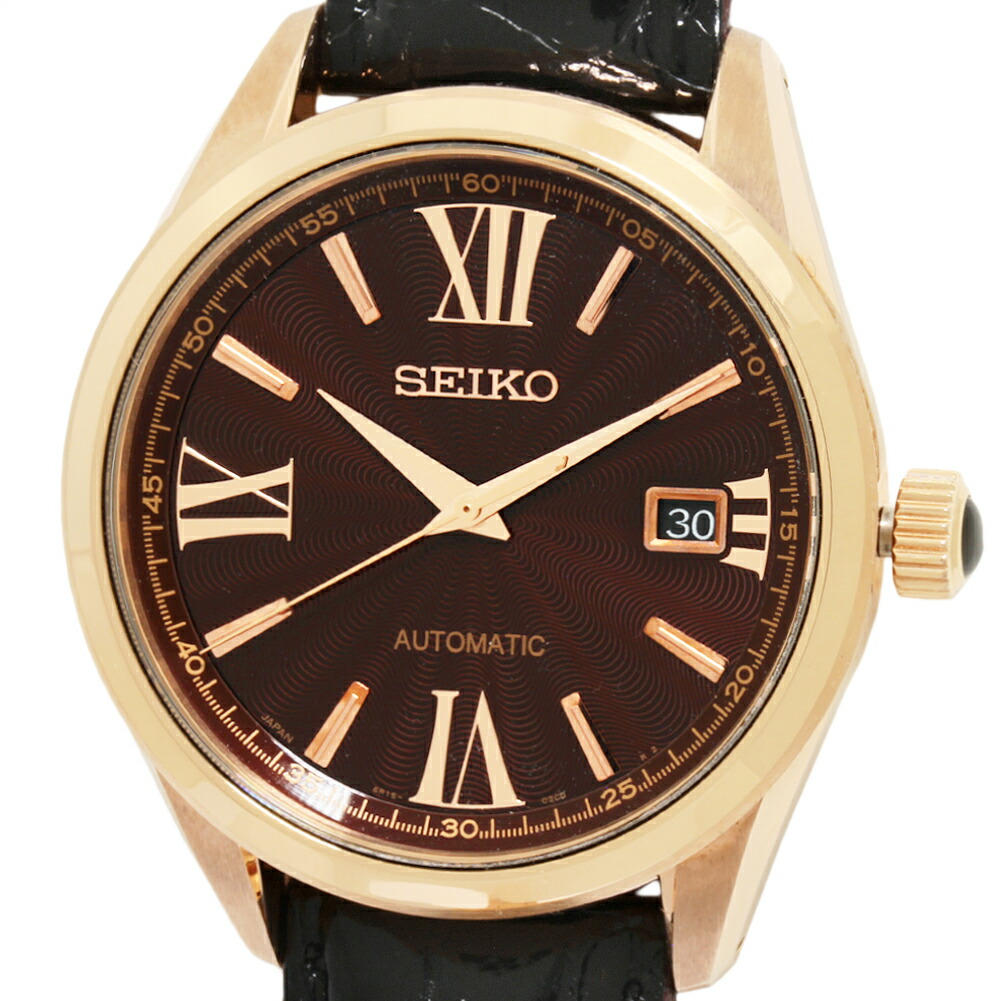 SEIKO SDGM008 6R15-03C0 ブライツ 麻布テーラー コラボ 限定500本 腕時計 GP 革 メンズ