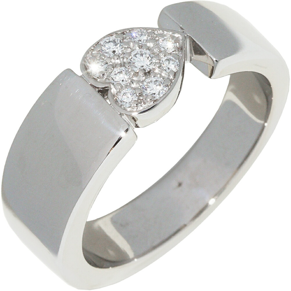 (新品仕上げ済）ピアジェ PIAGET ドール ハート ダイヤ リング パヴェダイヤ 指輪 #52 約11.5号 K18 WG × ダイヤモンド 8686