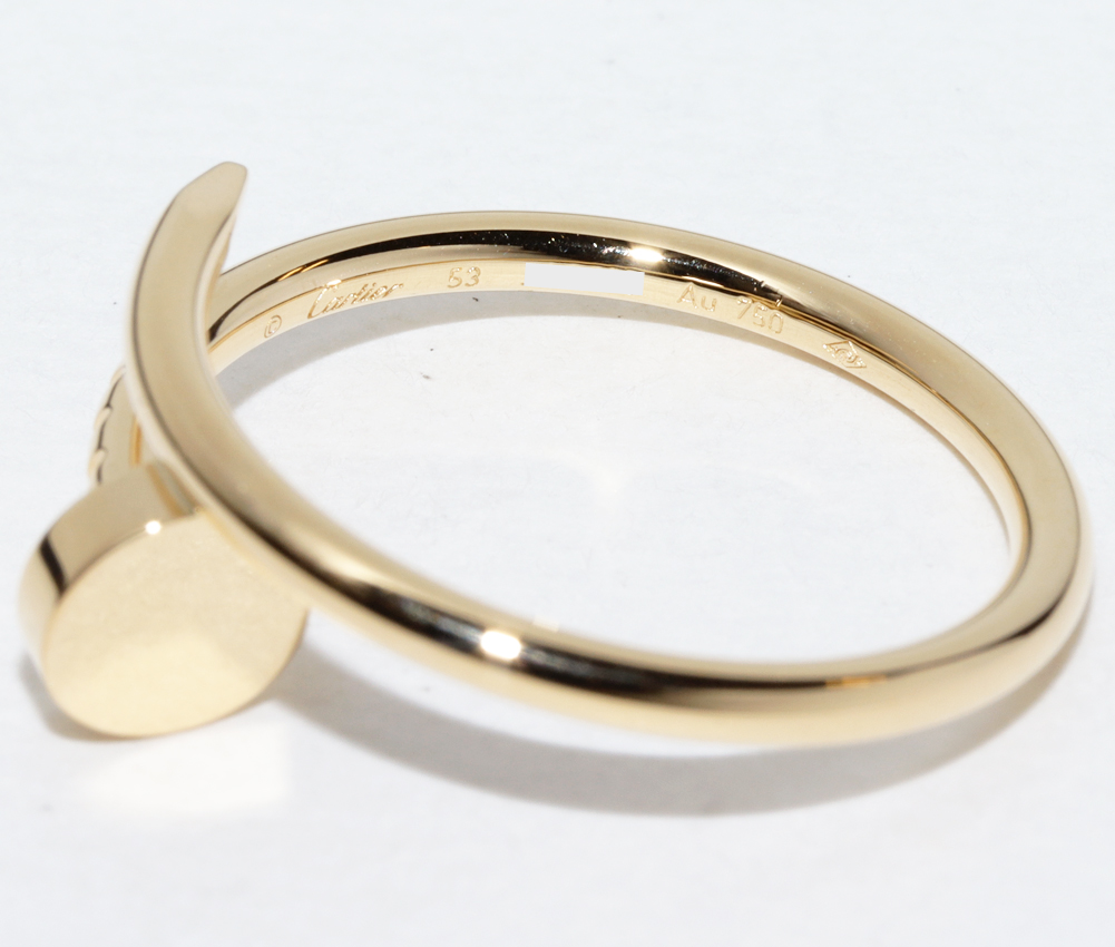 商品詳細｜Cartier(カルティエ) K18YG ジュストアンクル リング