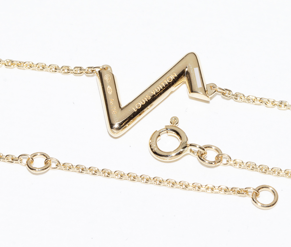 ⭐️専用！未使用に近いルイヴィトン ペンダントトップ 750 18K WG LV LOUIS VUITTON（ルイ・ヴィトン） ペンダントネックレス K18WG ダイヤ